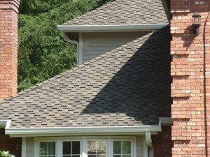 Close up of home's roof