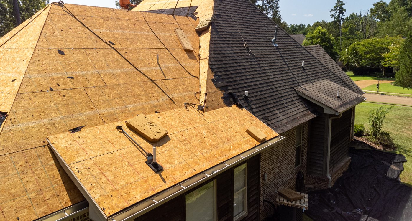 Removing old roof and adding new roof
